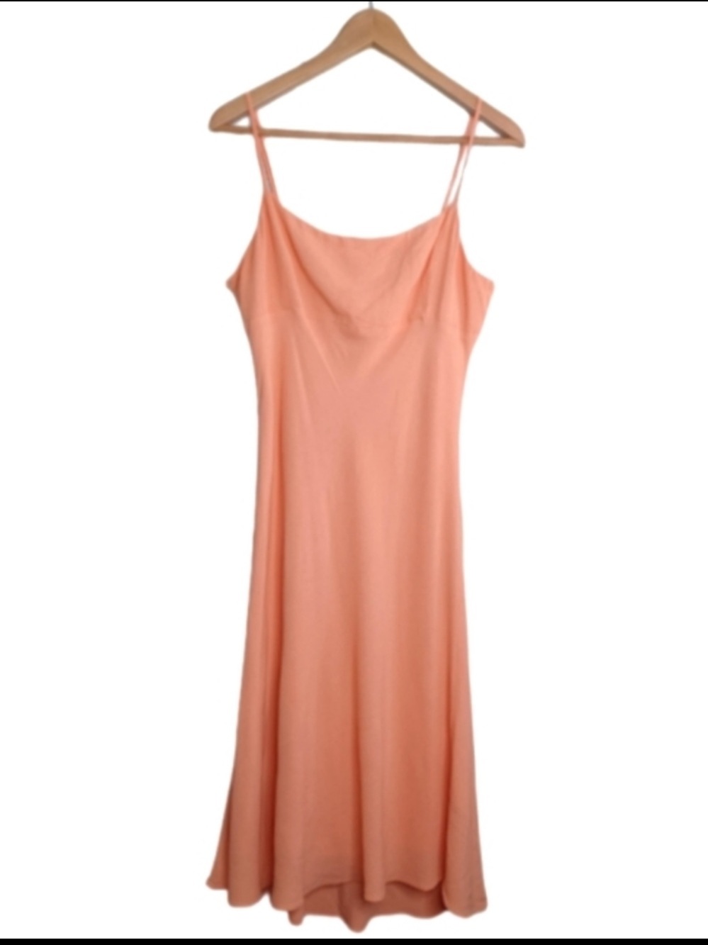 Aritzia Sunday Best Peach-Orange Textured Fabric Dress